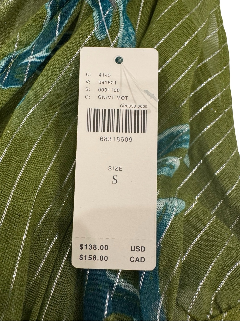 Anthropologie Green Floral Halter Maxi Dress - Picture 16 of 16